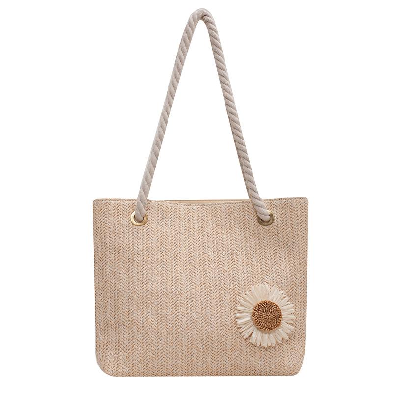 Large Capacity Woven Bag Women's Autumn 2025 New Trend Fashion Shoulder Armpit Bag Casual Foreign Style Portable Big Bag