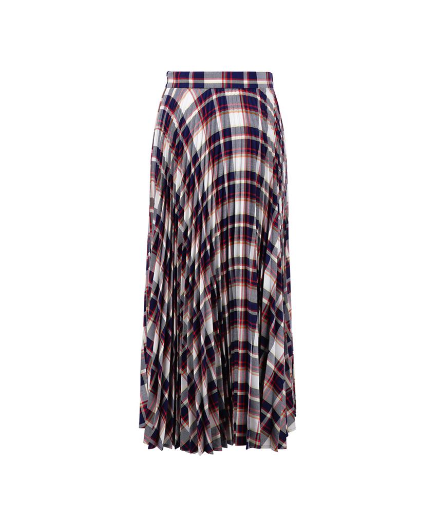 BROOKS BROTHERS Check Pleated Skirt (Multi) (Bbkzwm68317Es)