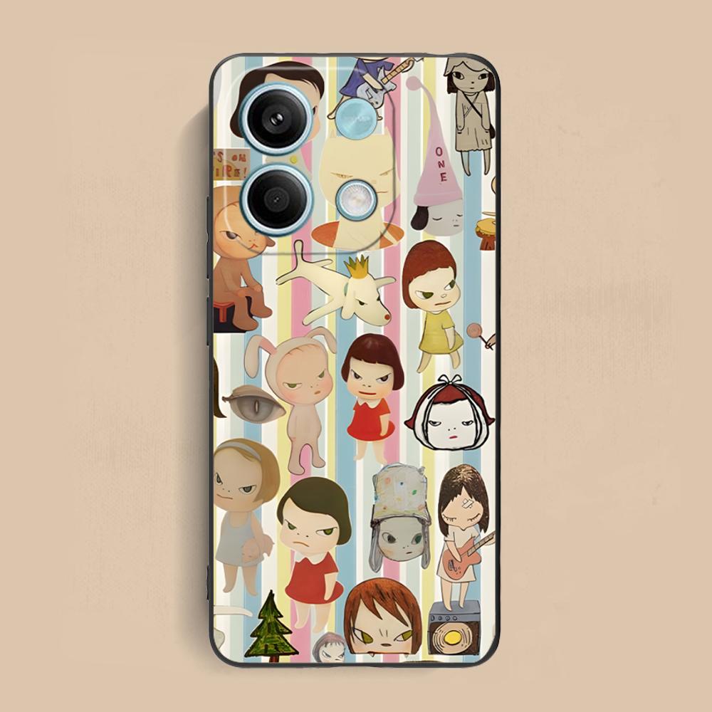 

Anime Yoshitomo Nara Phone Case for Xiaomi Redmi 15 14 13 12 A5 3 2 1 C Plus 4G 5G Colorful Printing Cover Cover Luxury Pretty Redmi A1+