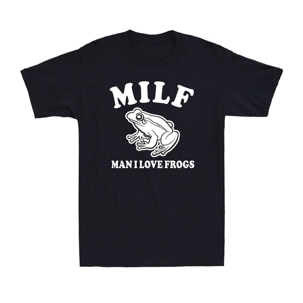M.I.L.F Man I Love Frogs Funny Joke Sarcastic Frog Amphibian Lover Men s T-Shirt S