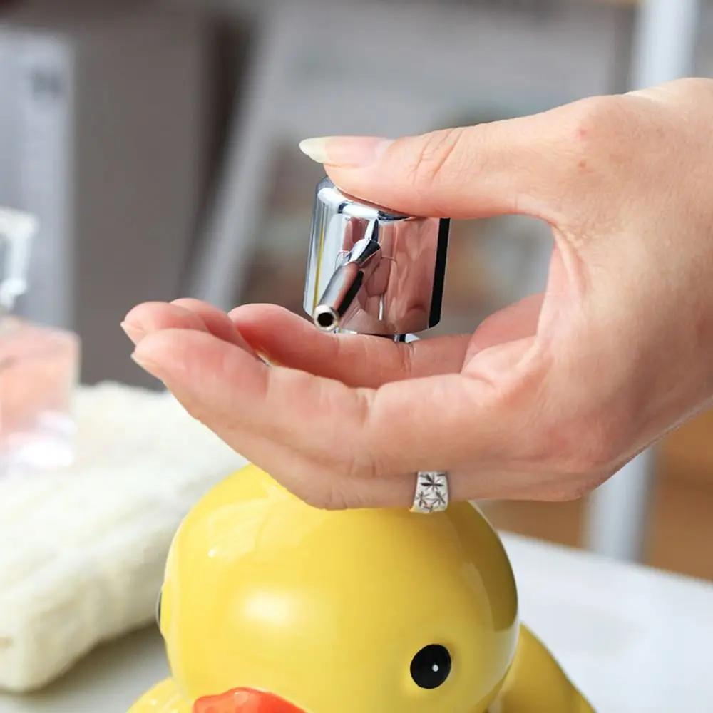 Ceramic Yellow Duck Soap Dispenser Cartoon Hand Sanitizer Bottle Shower Gel Shampoo Soap Dispenser Bathroom Shampoo Dispenser