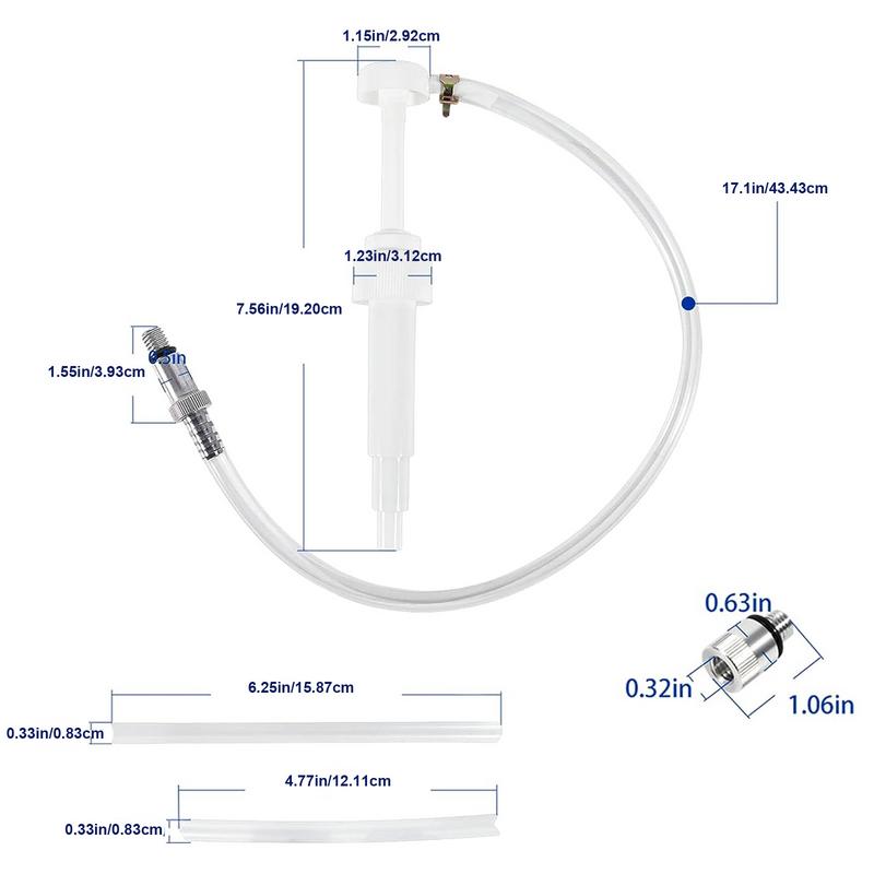 Gear Oil Pump Universal Oil Transfer Pump Manual For Marines Boat Gear Lube Manual Pump Gear Oil Pump For Quart Bottle With