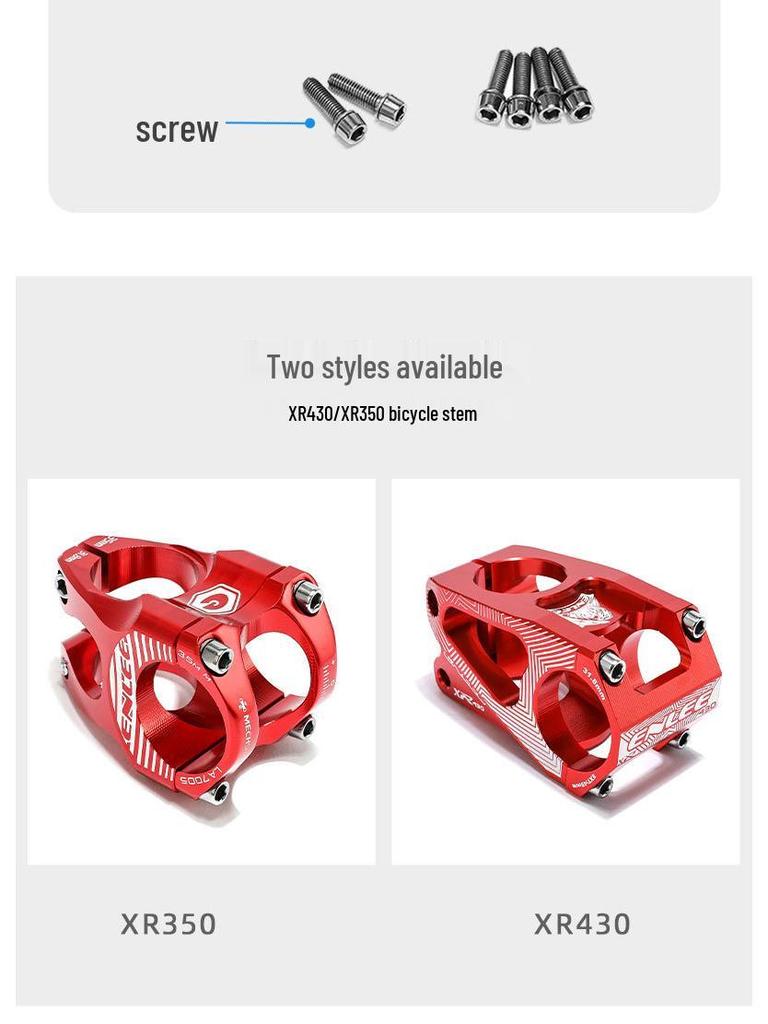 ENLEE Mountain Bike Aluminum Riser Stem 28.6x31.8x35mm