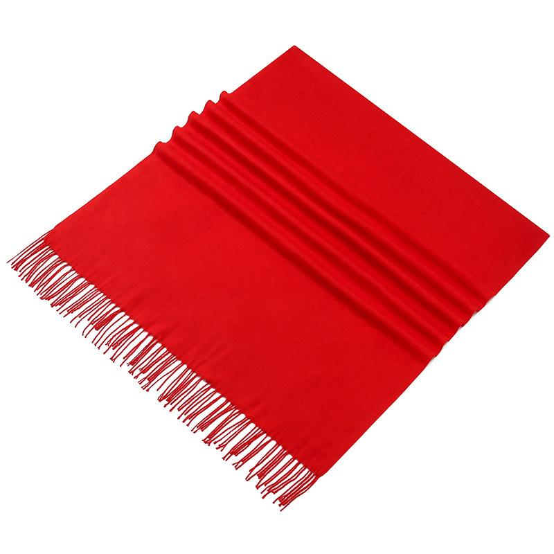 Customized Red Scarf with Logo and Embroidery for Events and Reunions