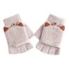 2pack Flexible Finger Movement Gloves Cold Weather Knitted Gloves Child Gloves for Daily Use