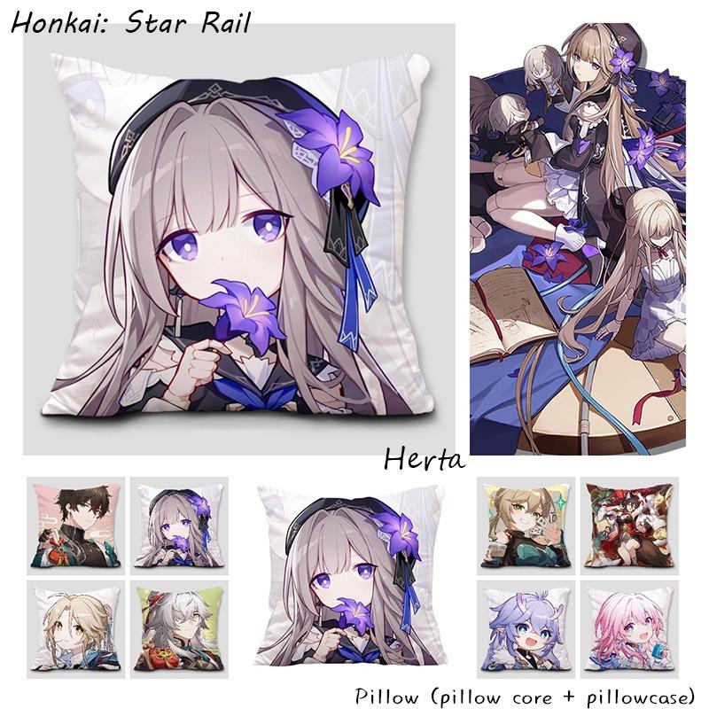 Honkai Star Rail Double-sided Peach Skin Cushion For Sofa And Bed