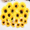 Silk Sunflower Artificial Flowers for DIY Wreaths, Home Décor & Photography Props