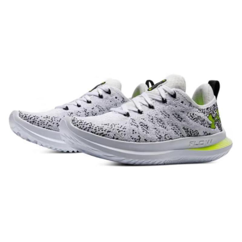 Under Armour Cushioned Wear-Resistant Breathable Rebound Low-Top Training Running Shoes Women's White Black Sneakers 3026124-104