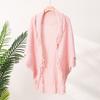 V-neck Women's Shawl Fringe Knit Shawl New Wraps Scarf Coat  Spring Autumn