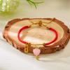 Chinese Style 2025 Snake Year Beads Bracelet For Women And Men Lucky Red Handwoven Rope Bracelet New Year Party Jewelry Gifts