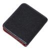 [Revetta] Stingray Leather Bi-fold Wallet, Galusha, Black/Red, Caviar Finish, Men's Genuine Leather [253stw-1]