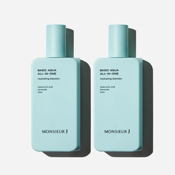 

Basic Aqua All-in-One Single Item / Увлажняющая успокаивающая мужская косметика, 2 штуки, 200мл, лучшая мужская косметика Кореи
