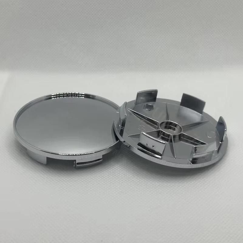 4 buc/set 68 mm capace centru roată auto kit capac accesorii auto durabil plastic negru argintiu piese styling auto accesorii auto