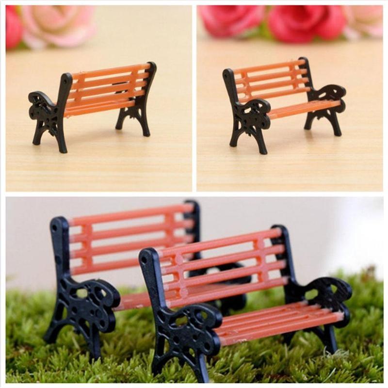 5 stk/sett Skalamodell Benker Plattformsofa Jernbanestasjon Gate Park Landskap