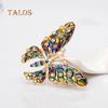 Butterfly Crystal Stone Colorful Metal Lapel Brooch Pin Fashion Jewelry Women Gift