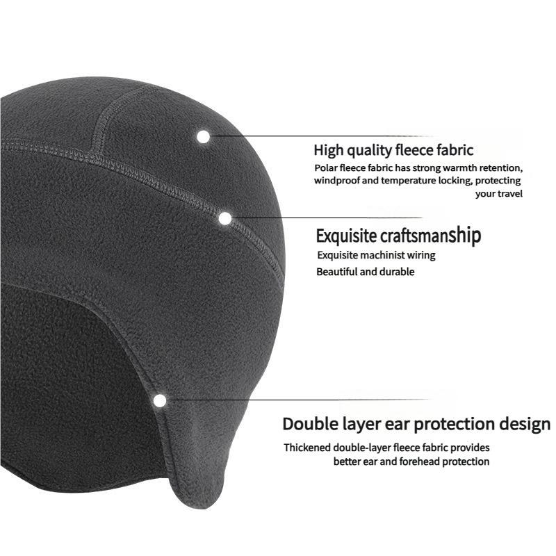 Winter Warm Hat Men Women Thermal Outdoor Running Cycling Sports Beanie Soft Fleece Ear Cover Caps Hiking Skiing Windproof Hats