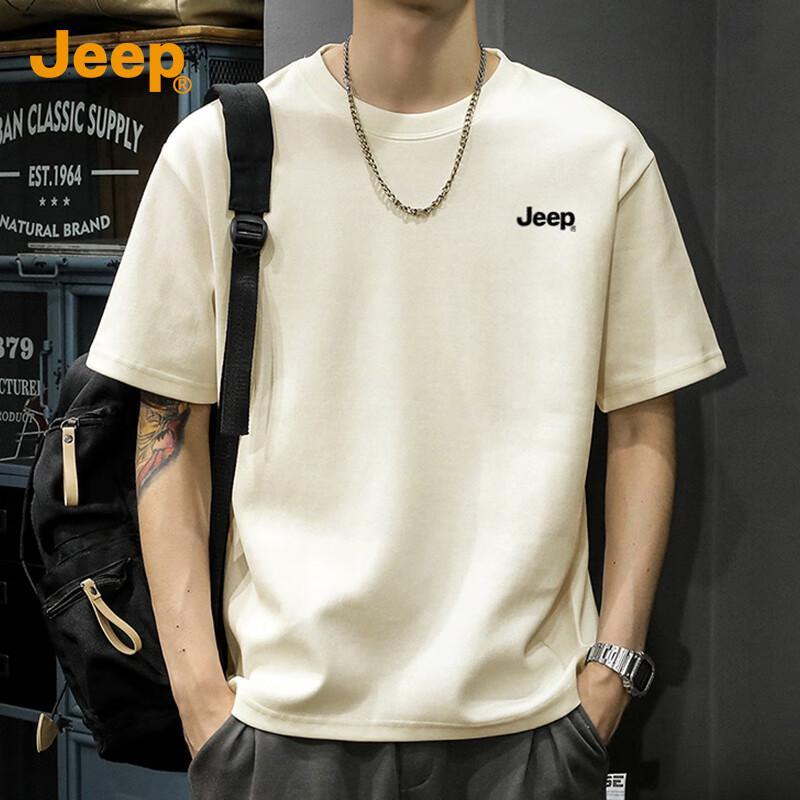 JEEP Men s 260G Heavy Cotton Short Sleeve T-Shirt 3XL 2780₽