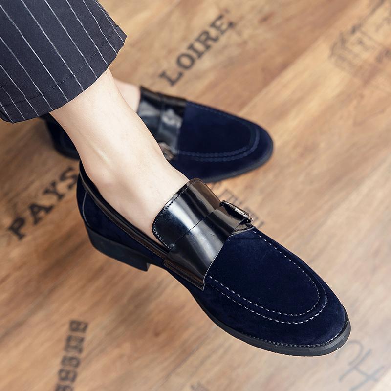 Fashion Men Shoes Casual Original Moccasins Slip On Designer Fashion Brand Pointed Club Luxury Driving Dress Social Men Loafers Shoes