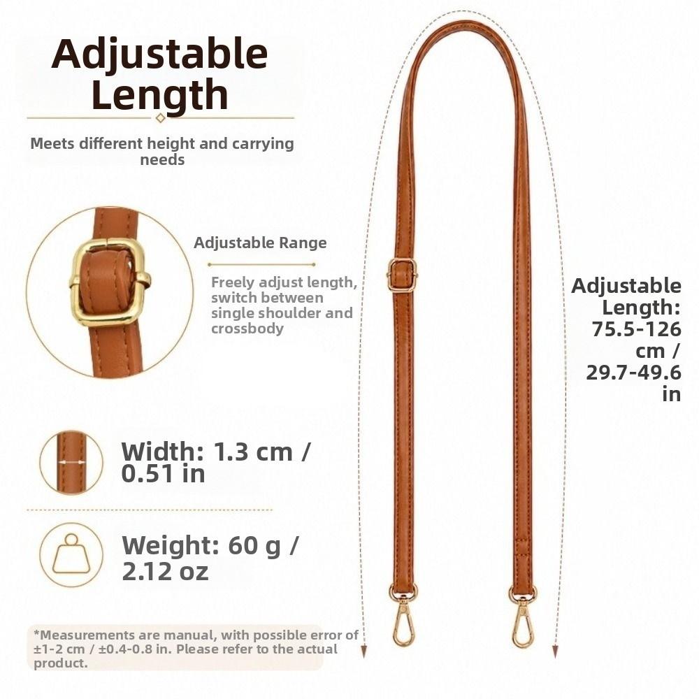New Fashion Leather Bag Strap Adjustable Multiple Colors Handbag Strap Shoulder Strap
