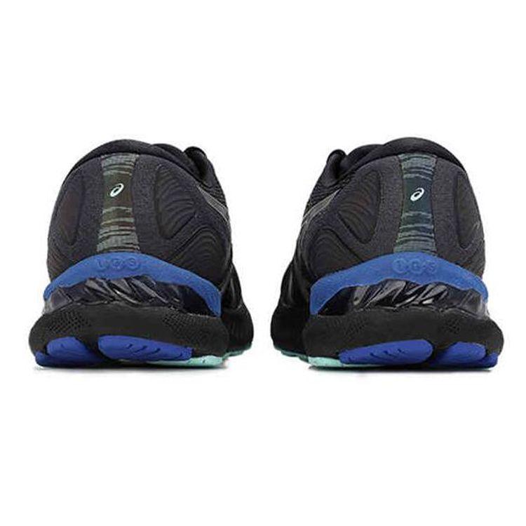 Asics Gel-Nimbus 23 Stabilitet Profesjonell Stoff Syntetisk Lær Lav Sko Maraton Løpesko Herre sneaker Svart Blå 1011B414-001