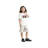 NANGA ECO HYBRID BOX LOGO KIDS TEE Short Sleeve Size 110 NW2411-1S700-A White, Boys' T-Shirt,