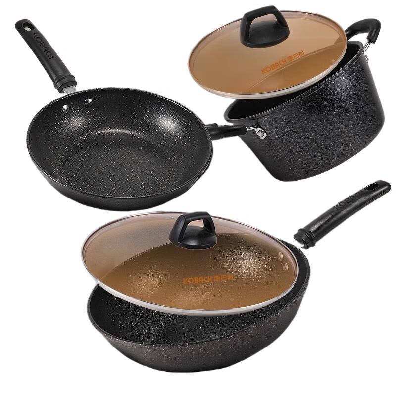 3-Piece Maifan Stone Cookware Set