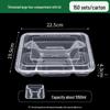 Miaojiayi Disposable 4-Compartment Takeout Food Containers
