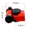 12V 115dB Car Air Horn Red Compact Dual Tone Electric Pump Loud Siren Vehicle for Car Motorcycle Truck Bicycle