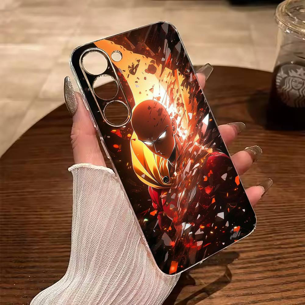 O-P-M-One-Punch -Man Clear Soft Silicone Phone Case for Samsung Galaxy A71, A70, A52, A51, A40, A30