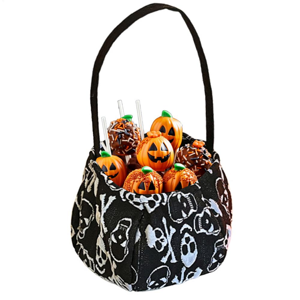 

Halloween Bucket Children s Candy Basket Trick-or-Treat Bag Festival Decoration For Night Outdoor Adventures Kids Family Cosplay AS SHOW