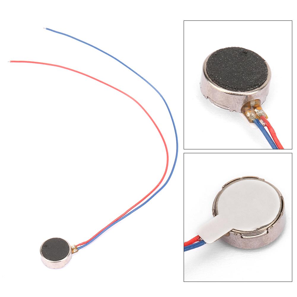 DC 3V 0.02W 0.08A Brush Micro Vibrating Motor Adhesive Flat Coin?8x3.4mm
