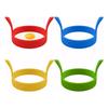 4Pcs Silicone Ring Fried Egg Mold Nonstick Egg Rings for Frying Pancake Ring Molds Heat Resistant Egg Frying Ring Cooking Tool