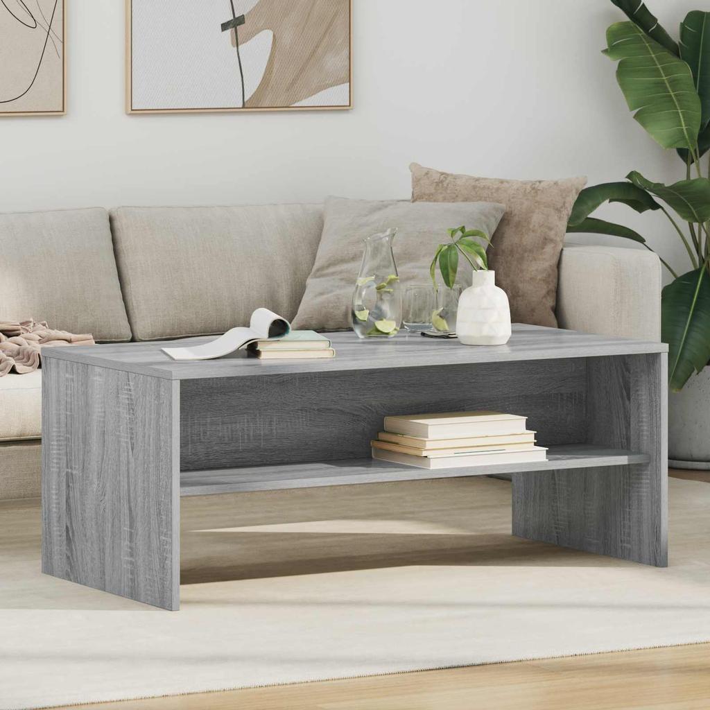 Coffee Table Grey Sonoma 100 x 50 x 40 cm Particleboard