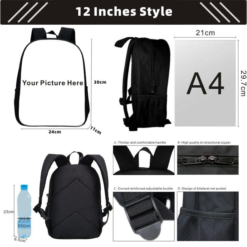 Custom Design Digital Printing Elementary School Backpack for Boys and Girls