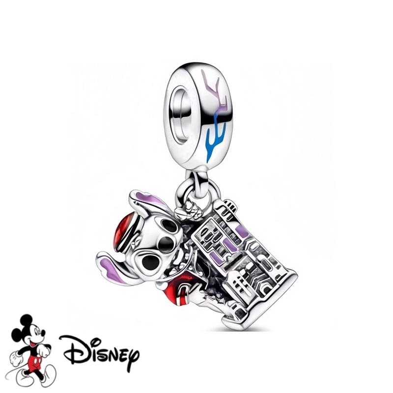 Disney Nuovo Stitch Scintillante Buzz Lightyear Ciondolo Winnie the Pooh Eeyore Perla Charm Adatta ai Braccialetti Originali Gioielli Fai da Te Regalo