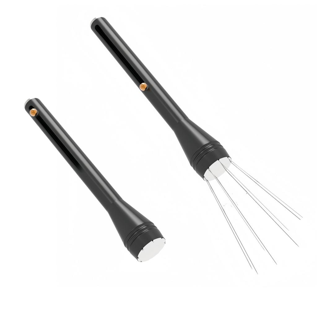 1PC Espresso Distribution Tool 11.5x1.5cm Coffee Distribution Tool One-Click Stirrer Tools Retractable Needles With Magnetic Kit