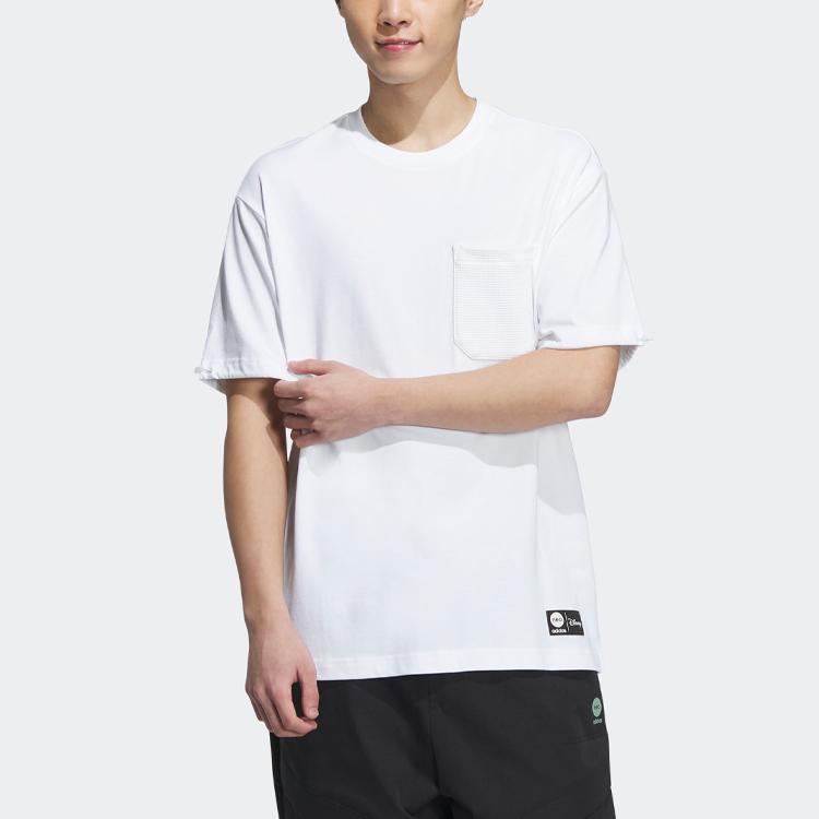 Adidas Neo Lotso Tee With Back Letter Cartoon Print Unisex Tops White IP4039