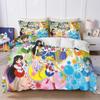 New Sailor Moon Bedding Set,Japanese Anime Sailor Moon Bedding Set,Beautiful Girl Quilt Cover Cute Printing Duvet Home