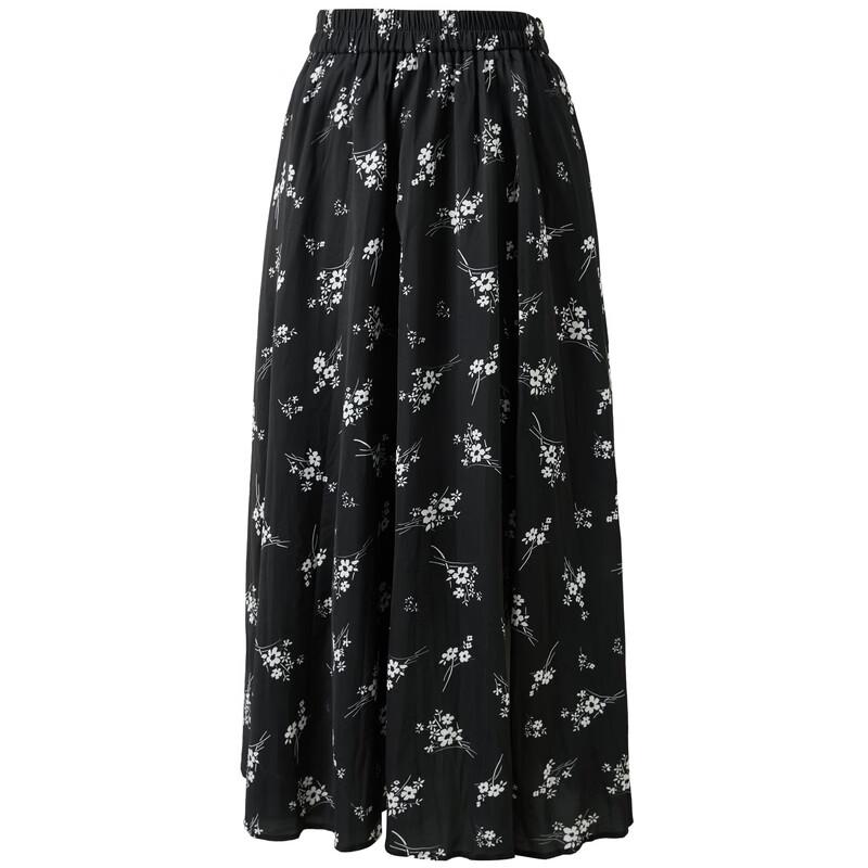 Sancai 2026 Women's Floral High-Waist A-Line Skirt