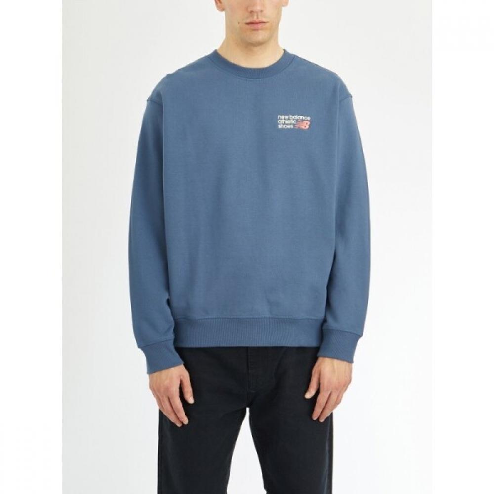 

New Balance Premium Athletics Crewneck Sweatshirt Lmt41547vti Blue L
