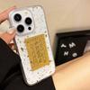 Applicable to iPhone16promax daily gold soft case Apple 17 gold foil Epoxy mobile phone case New Year's fortune 15