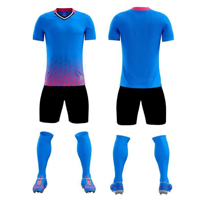 Children'S Football Uniform Set, Male And Female Adult Sports Training Clothing, Short Sleeve Middle Football Uniform