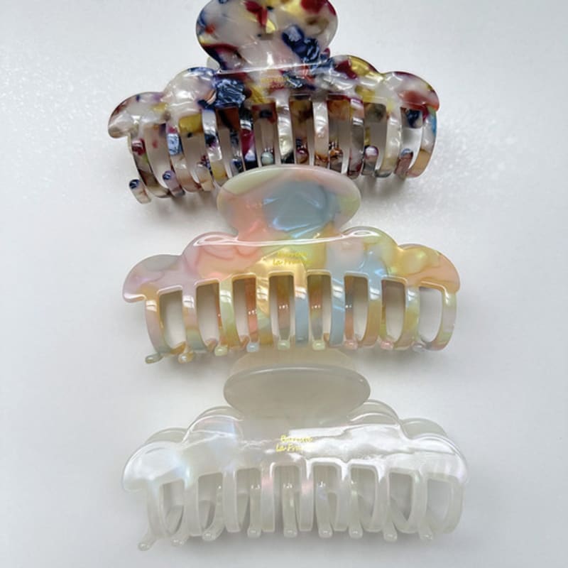 

mosxe Cloud hairi clip (3color) white aurora