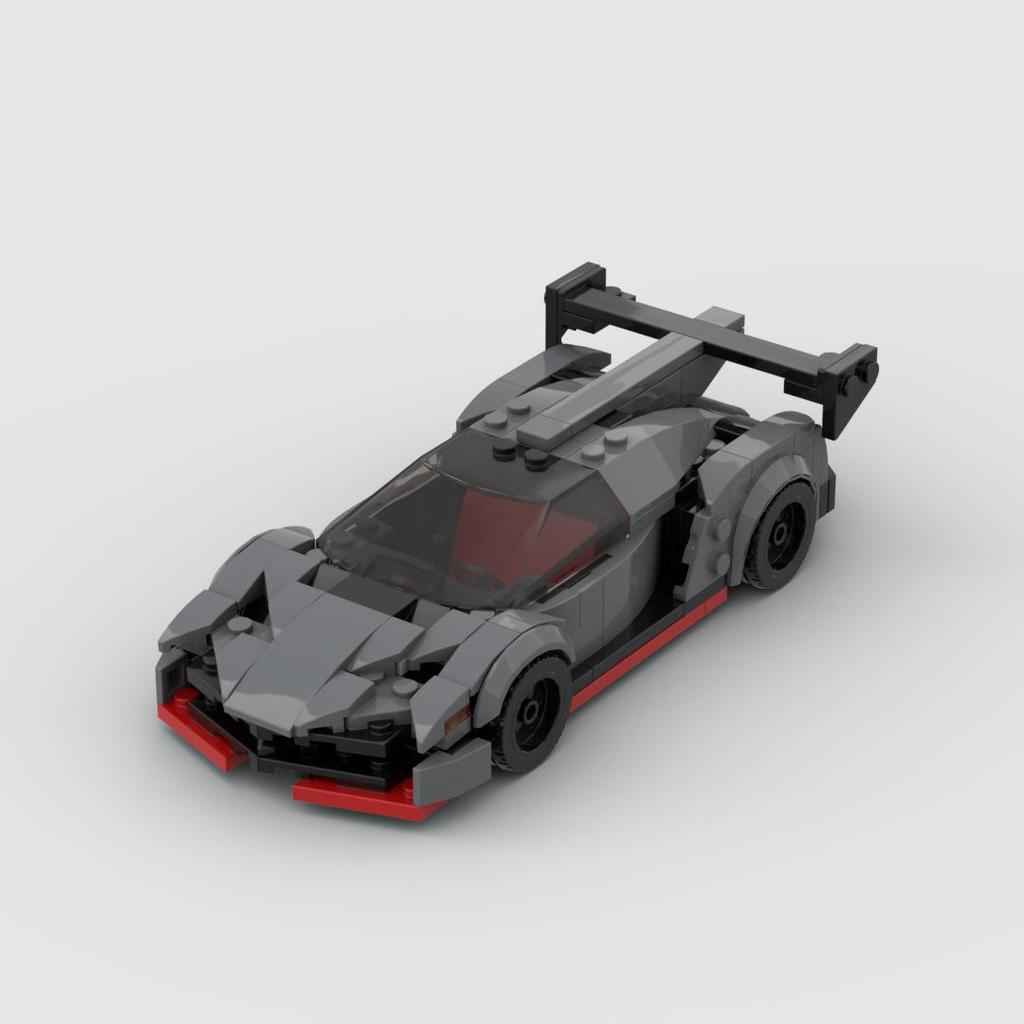 LEGO-Compatible Lamborghini Veneno MOC Building Blocks Toy Car - DIY Educational 8-Stud Model