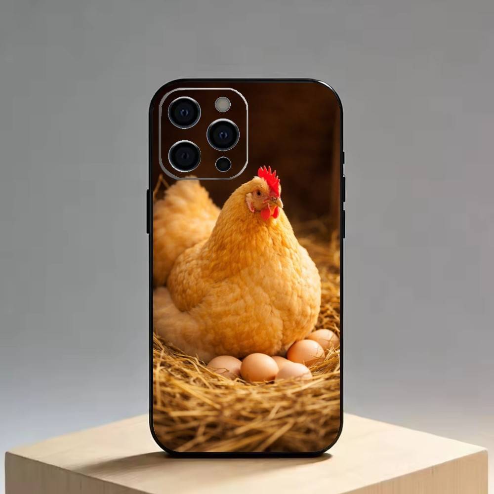 Chicken222   Phone Case Silicone Soft For IPhone 17 16 15 14 13 12 11 X XR Plus Pro Max Plus