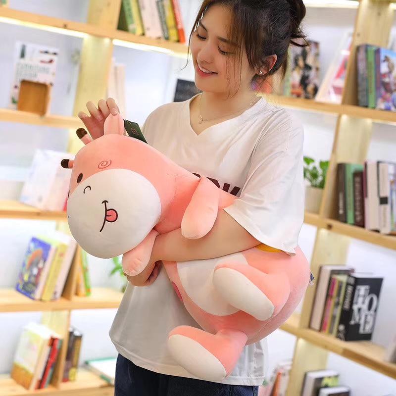 Korean Style Elephant & Hedgehog Plush Toy Set for Children - Skin-Friendly and Soothing