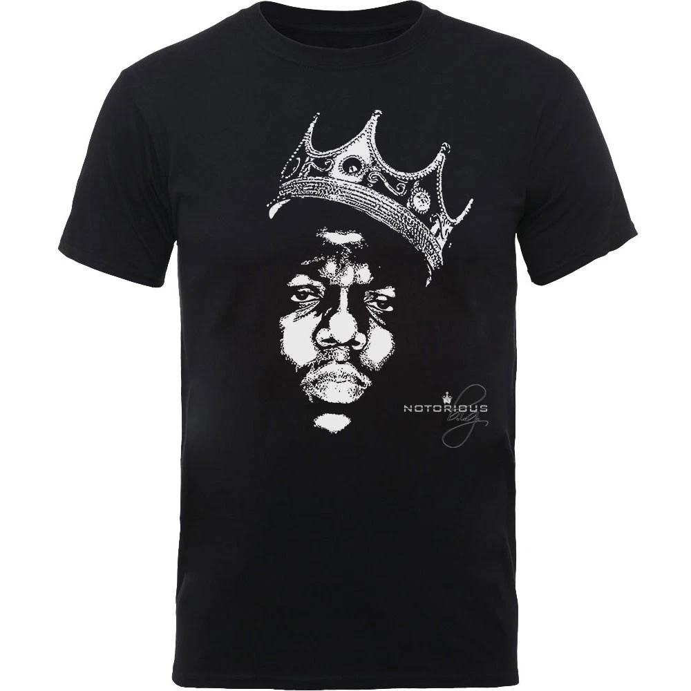 Biggie Smalls Notorious B.I.G. BW Crown Face Official Tee T-Shirt Mens M