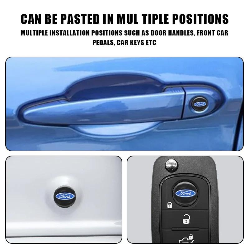 4pcs Car Styling Door Lock Sticker Keyhole Anti-blocking Protection for Ford Focus 2 3 MK2 MK3 Mondeo Fiesta Ranger Mustang Kuga