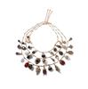 European, American and Medieval Multi-layer Stacking Design Sense Retro Pendant Insect Leaf Love Geometry Necklace