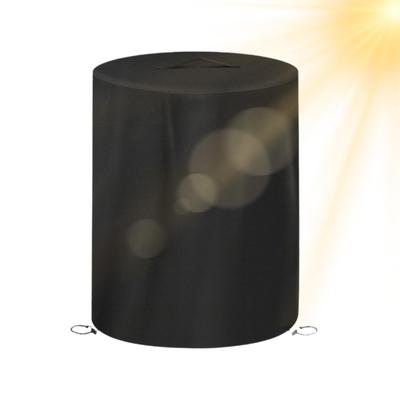 Propane Heater Cover Weather-Resistant Waterproof Round Patio Fire Pit Covers For Yards Porches Gardens Lawn Party Indoor